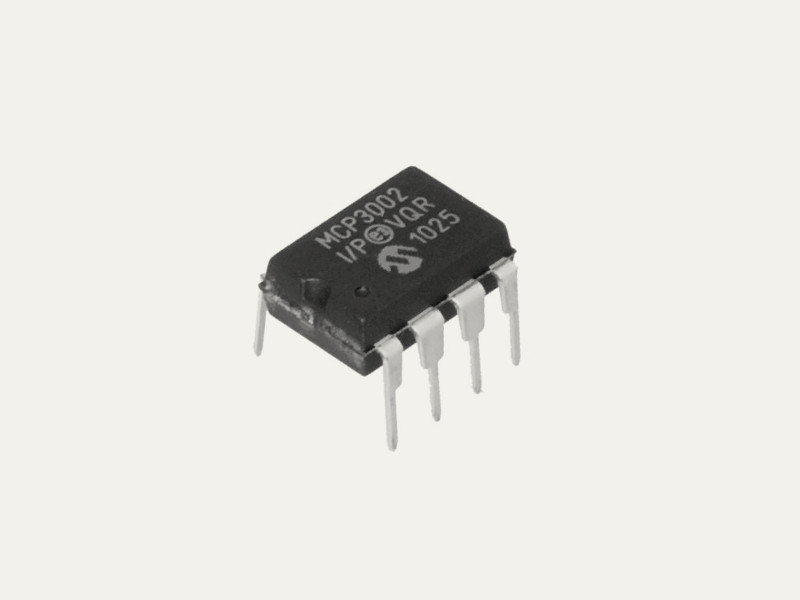 X-ON MCP3002-I/P Convertisseur analogique vers numérique ADC 3 pièces 